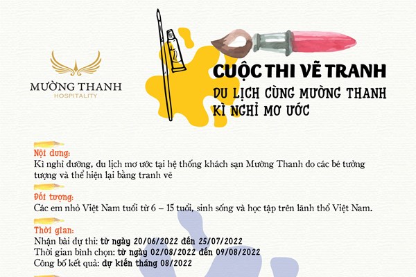 Tập đoàn Mường Thanh phát động tổ chức Cuộc thi vẽ “Du lịch cùng Mường Thanh – Kì nghỉ mơ ước” nhân dịp kỷ niệm 30 năm thành lập Tập đoàn - Anh 2