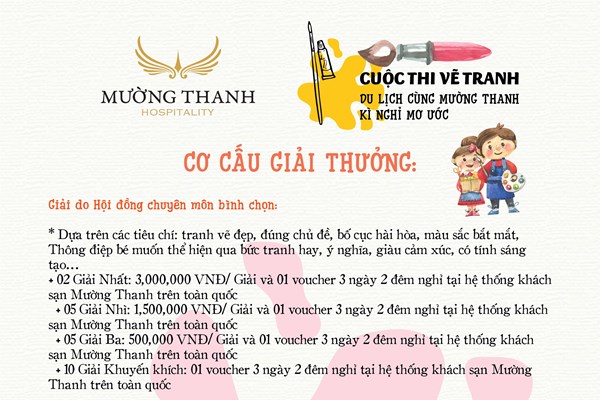 Tập đoàn Mường Thanh phát động tổ chức Cuộc thi vẽ “Du lịch cùng Mường Thanh – Kì nghỉ mơ ước” nhân dịp kỷ niệm 30 năm thành lập Tập đoàn - Anh 3