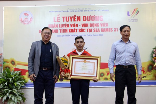 Trung tâm Huấn luyện thể thao quốc gia TP.HCM: Tuyên dương HLV, VĐV thành tích xuất sắc tại SEA Games 31 - Anh 2