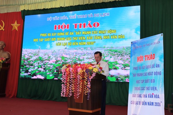 Đẩy mạnh hoạt động học tập suốt đời tại các thiết chế văn hóa - Anh 1