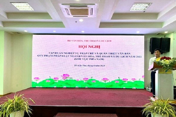 Hội nghị nghiệp vụ pháp chế và quán triệt văn bản quy phạm pháp luật năm 2022 - Anh 1
