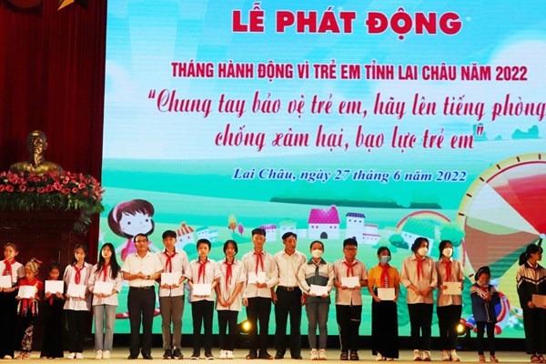 Phát động Tháng hành động vì trẻ em Lai Châu năm 2022 - Anh 2