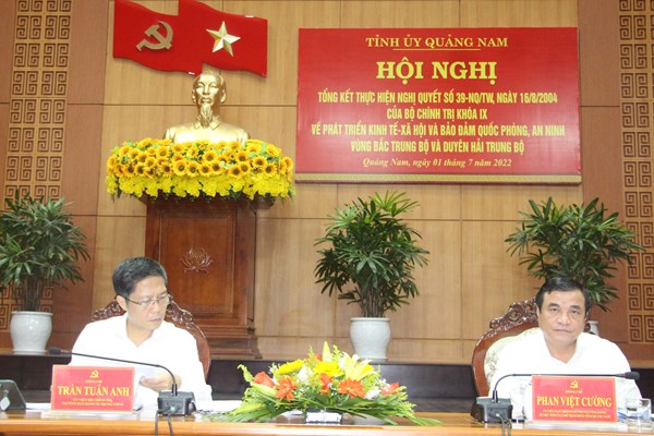 Để Quảng Nam và vùng Bắc Trung Bộ, Duyên hải Trung Bộ phát triển nhanh, bền vững - Anh 1