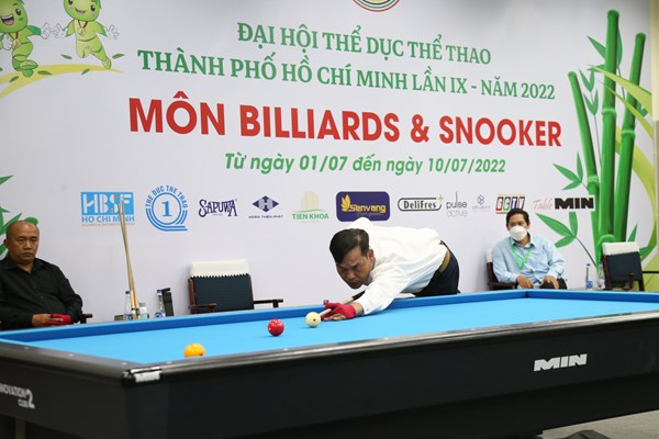 Khởi tranh môn Billiards & Snooker tại Đại hội Thể dục Thể thao TP.HCM 2022 - Anh 1