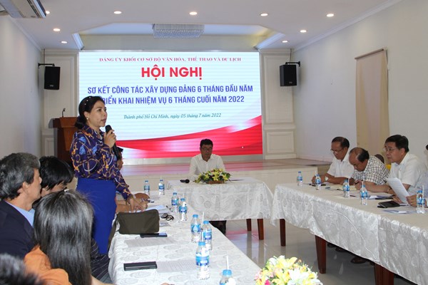 Đảng ủy khối cơ sở Bộ VHTTDL sơ kết công tác xây dựng Đảng - Anh 1