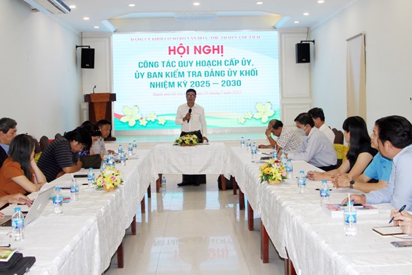 Đảng ủy khối cơ sở Bộ VHTTDL sơ kết công tác xây dựng Đảng - Anh 2