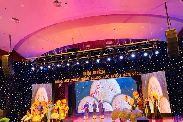 Hội diễn “Tiếng hát công nhân, người lao động năm 2022”: Xây dựng đời sống văn hóa cho công nhân, người lao động - Anh 1