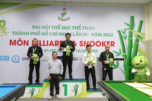 Quận 1 nhất toàn đoàn môn Biliards & Snooker Đại hội thể thao TP.HCM - Anh 1