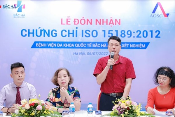 Bệnh viện ĐKQT Bắc Hà đón nhận chứng nhận ISO 15189:2012 - Anh 1