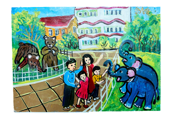 Kì nghỉ mơ ước của con- sân chơi bổ ích của “họa sĩ nhí” dịp hè - Anh 1