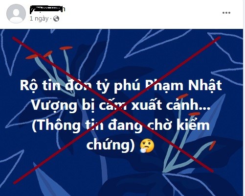 Hà Nội xử phạt 7,5 triệu đồng người đăng tin sai sự thật liên quan đến Tập đoàn Vingroup - Anh 1