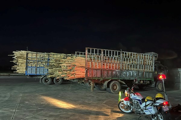 Quảng Ngãi: Quyết liệt xử lý xe chở keo quá khổ, quá tải - Anh 2