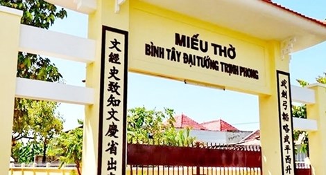 Bảo tồn, phát huy giá trị di tích miếu thờ Bình Tây Đại tướng Trịnh Phong - Anh 1