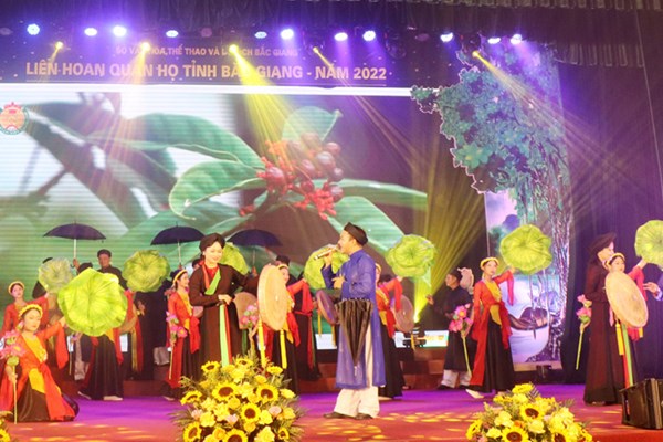 Liên hoan Quan họ Bắc Giang lần thứ VII năm 2022 - Anh 1