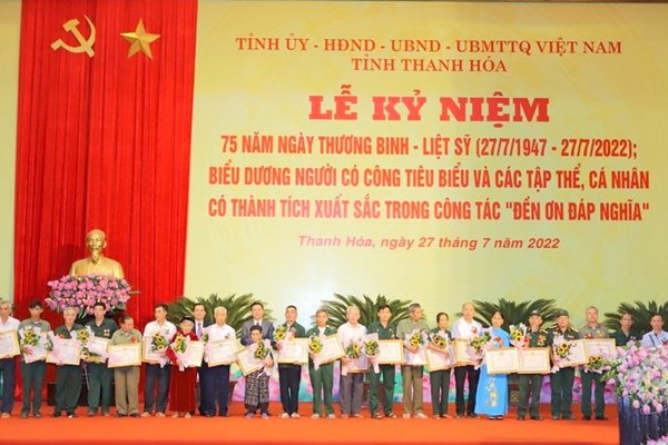 Thanh Hóa kỷ niệm 75 năm ngày Thương binh,  Liệt sĩ - Anh 1