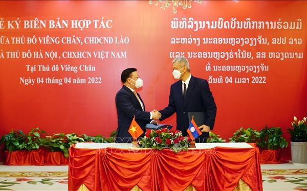 Hà Nội - Viêng Chăn hợp tác cùng phát triển - Anh 1