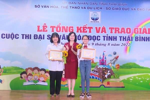 Trao giải Cuộc thi Đại sứ Văn hóa đọc Thái Bình năm 2022 - Anh 1