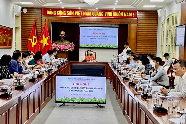 Bộ VHTTDL: Triển khai công tác xây dựng pháp luật 5 tháng cuối năm - Anh 2