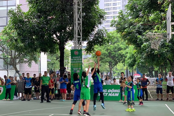 Kết thúc Giải Bóng rổ học sinh Tiểu học Hà Nội - Anh 2