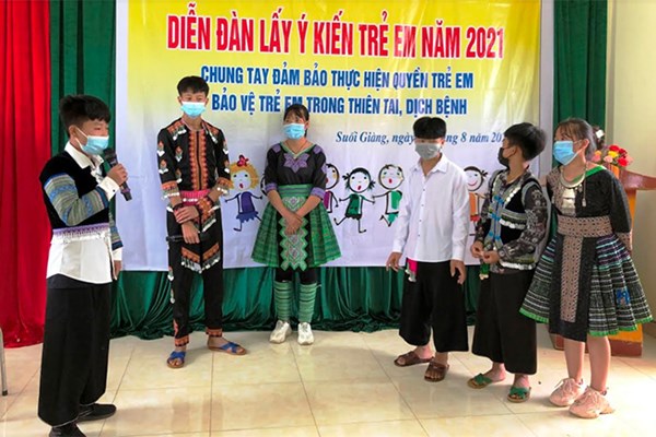 Diễn đàn giúp trẻ em Yên Bái bày tỏ ý kiến, nguyện vọng chính đáng - Anh 1