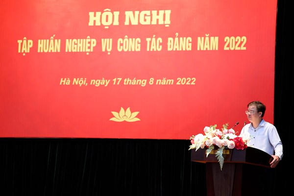 Đảng ủy Bộ VHTTDL: Hội nghị tập huấn công tác Đảng năm 2022 - Anh 3