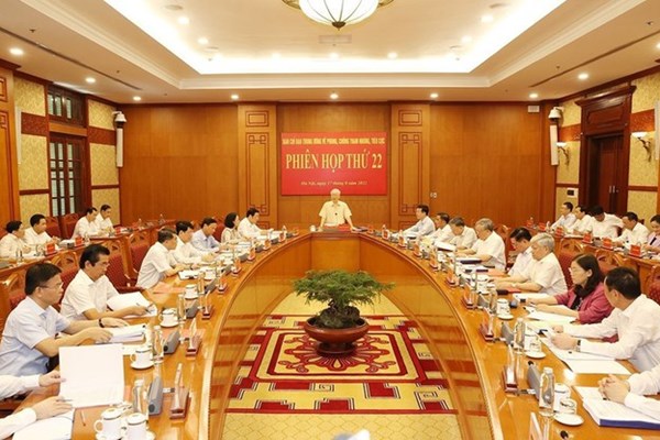 Phiên họp thứ 22 của Ban Chỉ đạo Trung ương về phòng, chống tham nhũng, tiêu cực - Anh 2