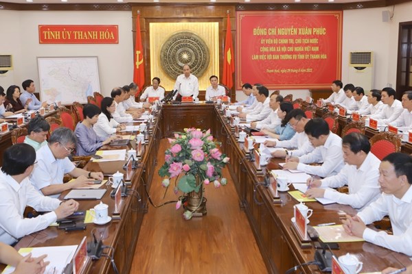 Chủ tịch nước: Thanh Hoá cần phát triển mạnh mẽ và toàn diện hơn trong thời gian tới - Anh 3