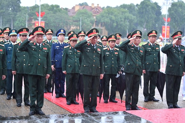 Lãnh đạo Đảng, Nhà nước viếng Chủ tịch Hồ Chí Minh nhân dịp Quốc khánh 2.9 - Anh 3