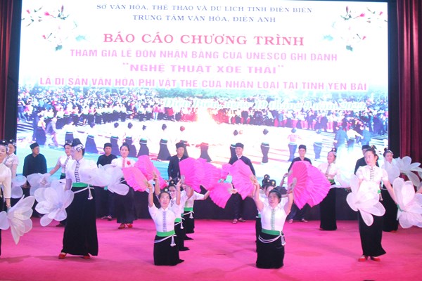Điện Biên tích cực chuẩn bị cho Lễ đón nhận Bằng ghi danh“ Nghệ thuật xoè Thái” - Anh 1