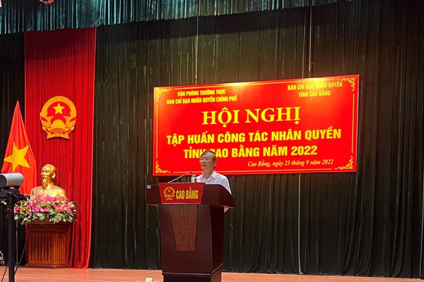 Cao Bằng: Nâng cao nhận thức, trách nhiệm về công tác nhân quyền - Anh 2