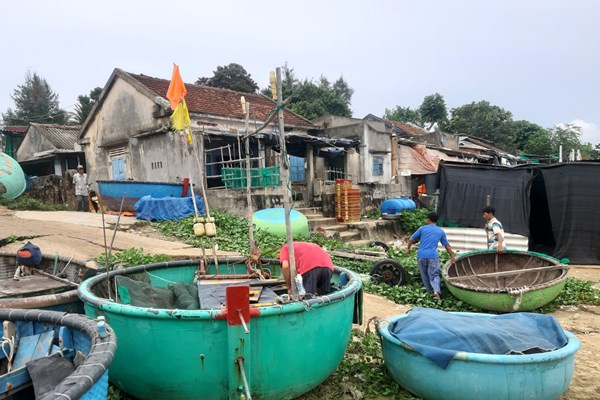 Bình Định: Các lực lượng vũ trang, dân quân, thanh niên giúp ngư dân “chạy bão” - Anh 9