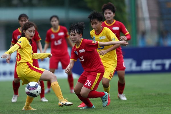 TP.HCM tiếp tục dẫn đầu sau vòng 9 Giải bóng đá nữ VĐQG 2022 - Anh 1