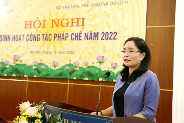 Bộ VHTTDL: Tích cực, chủ động, kịp thời xây dựng kế hoạch tổ chức thi hành văn bản quy phạm pháp luật - Anh 1
