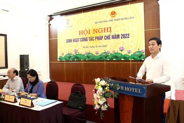 Bộ VHTTDL: Tích cực, chủ động, kịp thời xây dựng kế hoạch tổ chức thi hành văn bản quy phạm pháp luật - Anh 4
