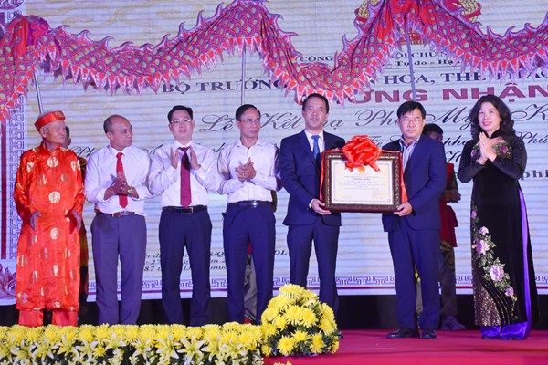 Đón nhận Di sản văn hóa phi vật thể Quốc gia Lễ hội truyền thống Lễ kết chạ Kiều Mai - Phú Mỹ - Anh 1