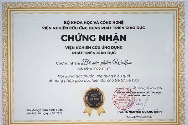 Bộ sản phẩm Wolfoo được chứng nhận đạt chuẩn ứng dụng hiệu quả phương pháp giáo dục hiện đại cho trẻ từ 3-8 tuổi - Anh 2