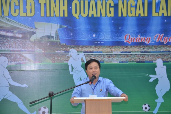 Khai mạc Giải bóng nữ CNVCLĐ tỉnh Quảng Ngãi lần thứ I năm 2022 - Anh 2