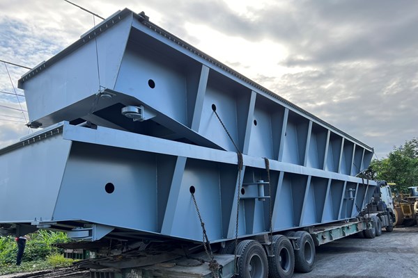 Quảng Ngãi: Tạm giữ xe đầu kéo chở hàng “khủng” không có giấy phép lưu hành - Anh 2