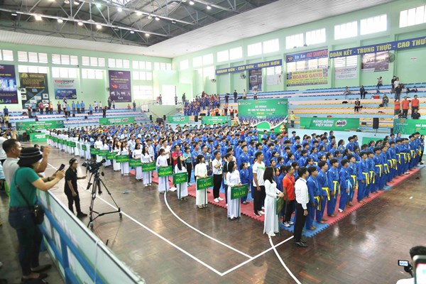 Hơn 400 VĐV tham dự Giải Vovinam Học sinh Phổ thông toàn quốc năm 2022 - Anh 1