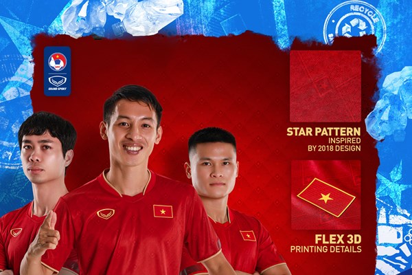 Mẫu áo mới của đội tuyển bóng đá quốc gia được làm từ chất liệu tái chế - Anh 3