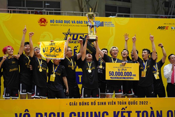 Xác định 2 đội vô địch Giải bóng rổ sinh viên toàn quốc 2022 - Anh 2