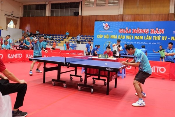 Khởi tranh Giải bóng bàn Cúp Hội Nhà báo Việt Nam lần thứ XV năm 2022 - Anh 2
