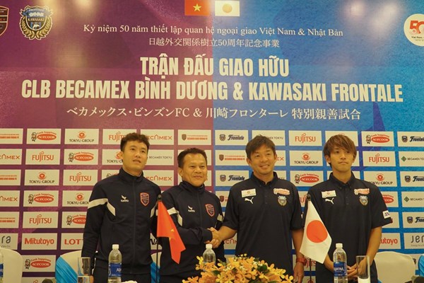 B.Bình Dương đá giao hữu với Kawasaki Frontale nhân dịp kỷ niệm 50 năm thiết lập quan hệ ngoại giao Việt Nam – Nhật Bản - Anh 1