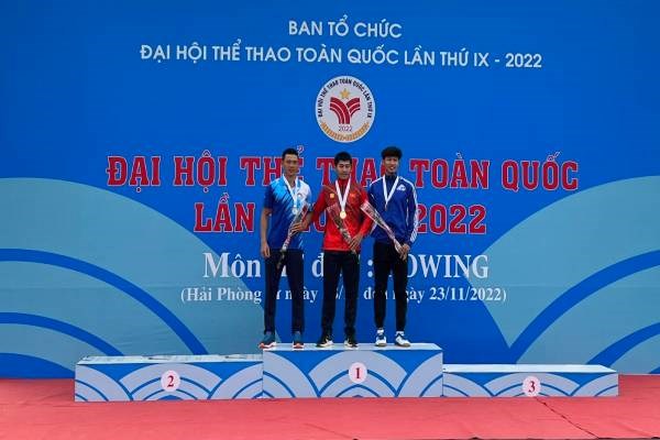 Hải Dương tạm dẫn đầu toàn đoàn môn Rowing - Anh 2