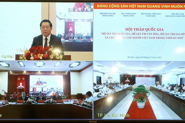 Khai mạc Hội thảo quốc gia “Hệ giá trị quốc gia, hệ giá trị văn hóa, hệ giá trị gia đình và chuẩn mực con người Việt Nam trong thời kỳ mới” - Anh 2