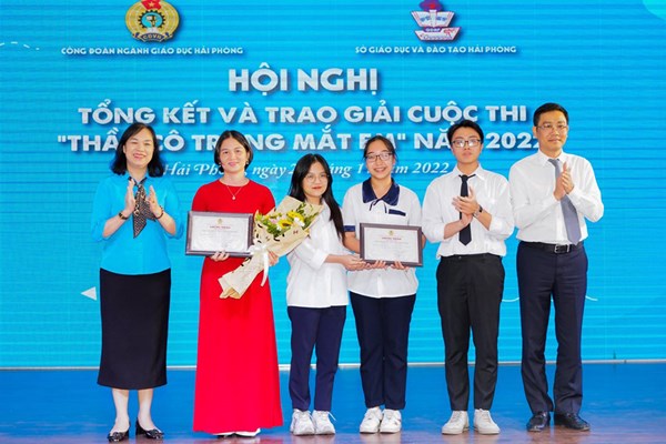Hải Phòng trao giải Cuộc thi “Thầy cô trong mắt em, năm 2022” - Anh 1