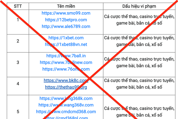 Lộ diện danh sách 98 website có dấu hiệu vi phạm pháp luật - Anh 2