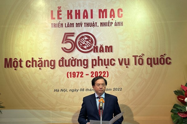 Khai mạc Triển lãm mỹ thuật, nhiếp ảnh “50 năm một chặng đường phục vụ Tổ quốc” - Anh 2
