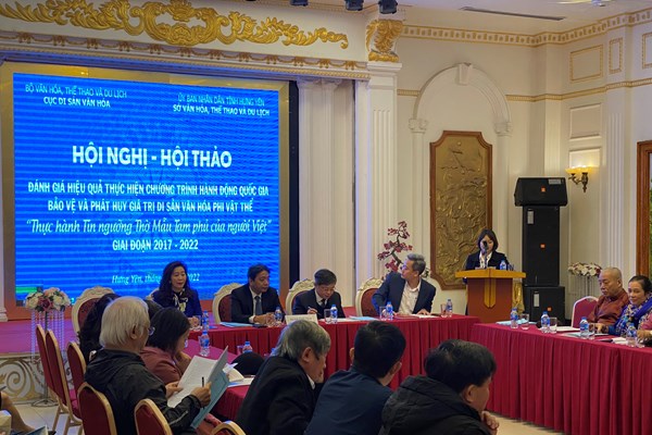 Bảo vệ và phát huy giá trị di sản văn hóa phi vật thể Thực hành tín ngưỡng thờ Mẫu Tam phủ: Kiên quyết xử lý hành vi lợi dụng di sản để trục lợi - Anh 1