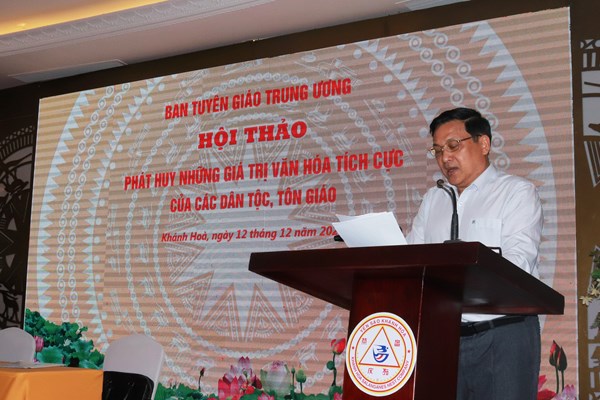 Khánh Hòa: Phát huy giá trị văn hóa tích cực của các dân tộc, tôn giáo - Anh 3